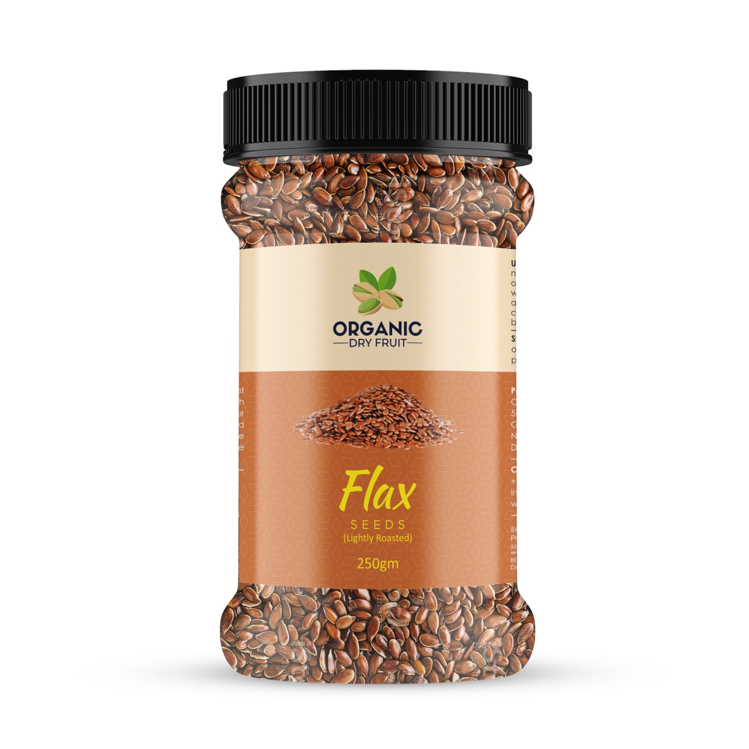organic dry fruit flax seeds