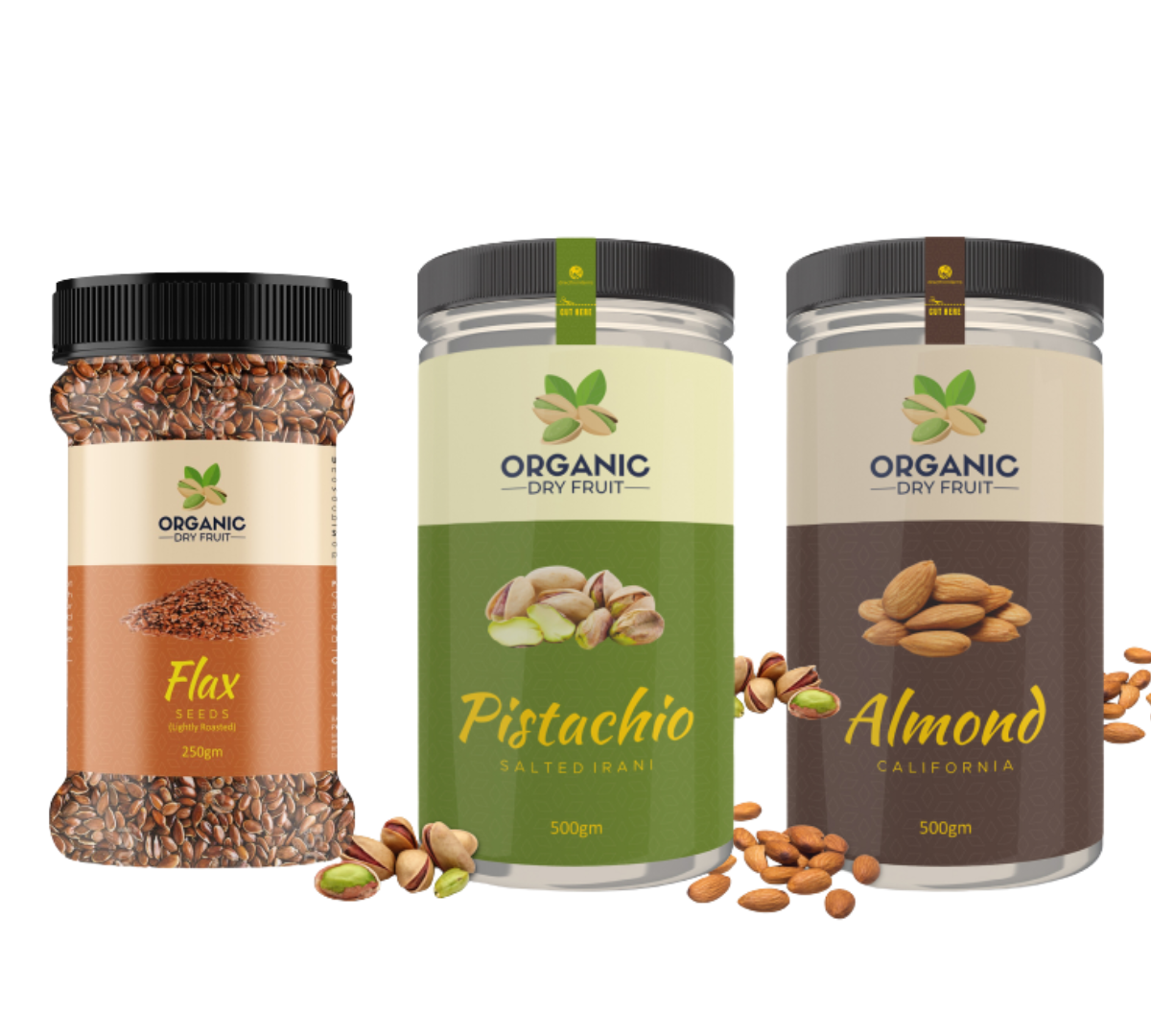 dry fruits | almonds | seeds | pistachio | combo 3 packs